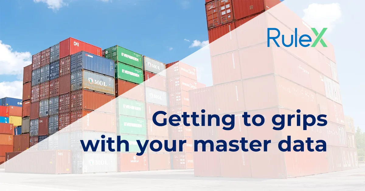 Getting to grips with your master data